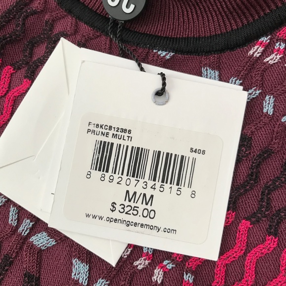 OPENING CEREMONY Printed Mock Neck Top - Picture 5 of 8